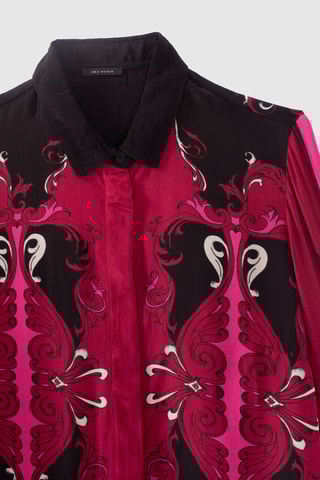 Camisa - Fúcsia e preto - IKKS