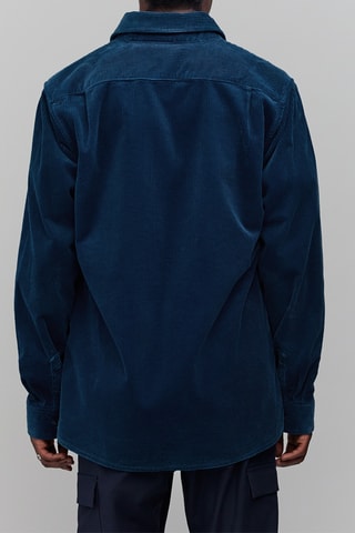 Sobrecamisa em veludo - Azul-cobalto - IKKS