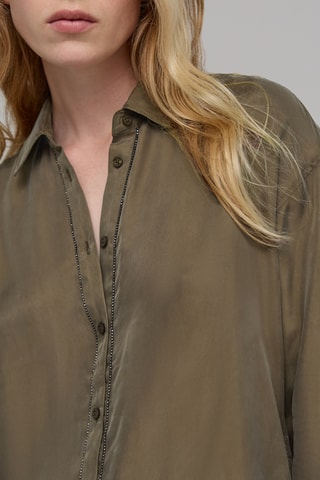 Camisa oversize - Caqui - IKKS