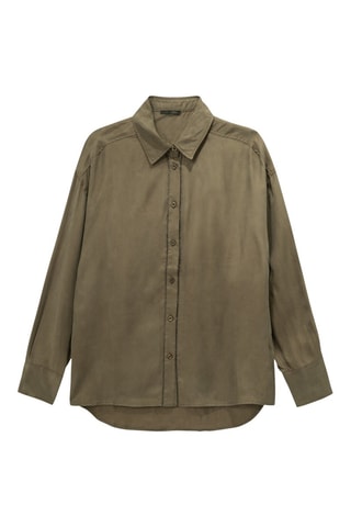 Camisa oversize - Caqui - IKKS
