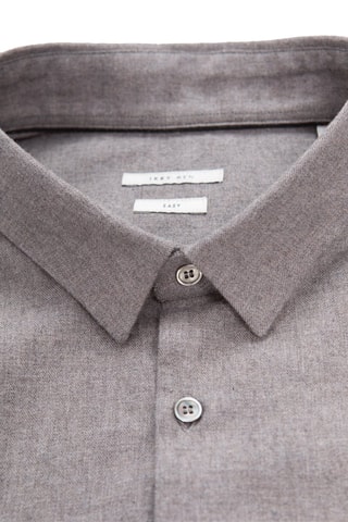 Camisa regular - Cinzento-claro mesclado - IKKS