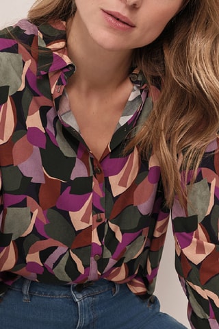 Camisa - Caqui e violeta