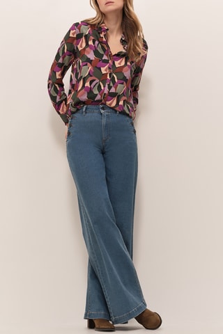 Camisa - Caqui e violeta