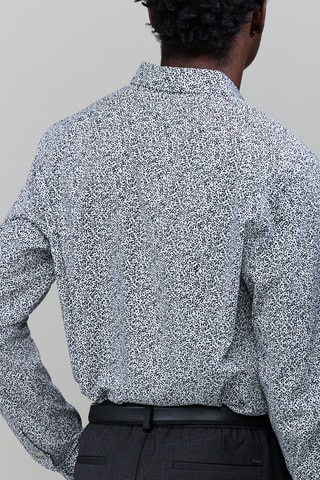 Camisa slim - Azul-marinho