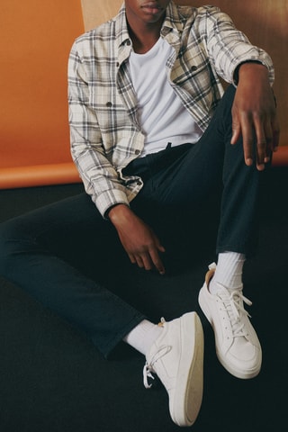 Camisa regular - Bege