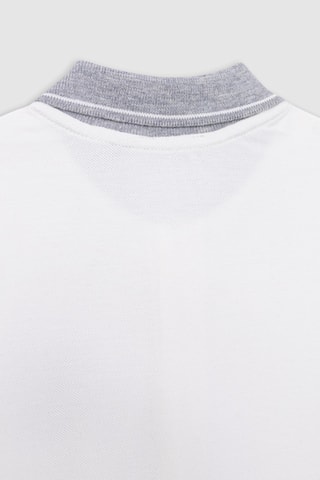 Polo em algodão biológico - Branco