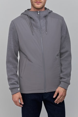 Sweat com capuz - Cinzento - IKKS