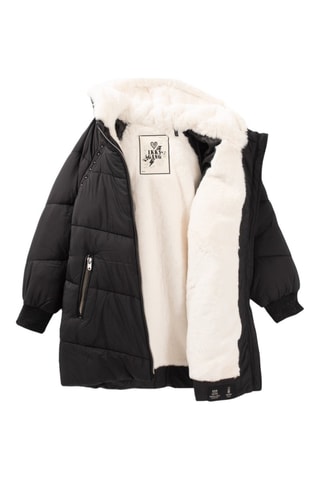 Blusão com capuz - Preto - IKKS