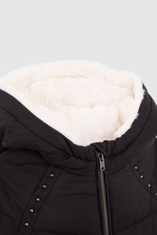 Blusão com capuz - Preto - IKKS