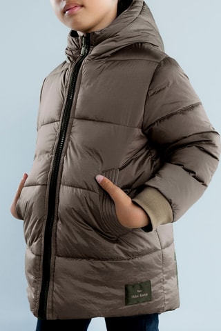 Blusão reversível com capuz - Castanho - IKKS