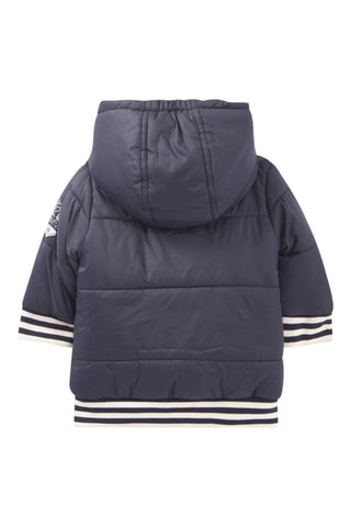 Blusão acolchoado com capuz - Azul-marinho - IKKS Júnior