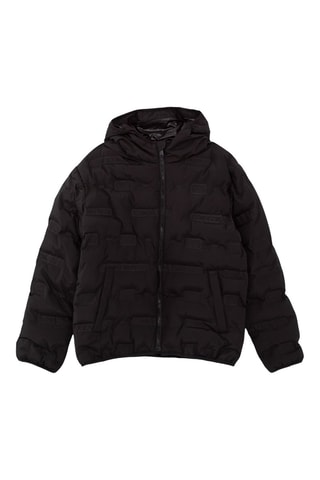 Blusão acolchoado com capuz - Preto - IKKS Júnior