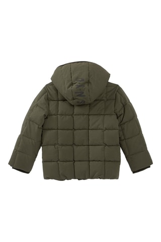 Blusão acolchoado com capuz - Caqui - IKKS Júnior