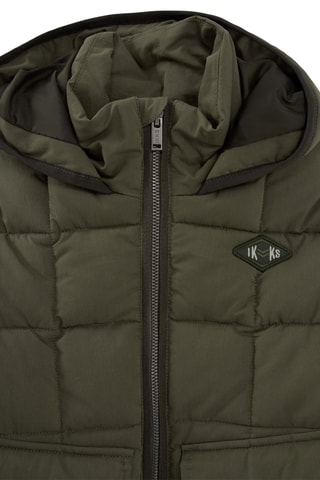 Blusão acolchoado com capuz - Caqui - IKKS Júnior