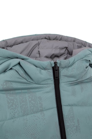 Blusão acolchoado reversível - Cinzento-claro e verde-água - IKKS Júnior