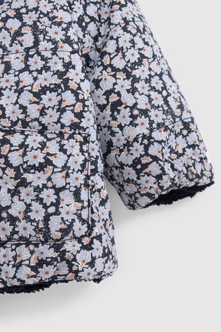 Blusão reversível - Azul-marinho e branco