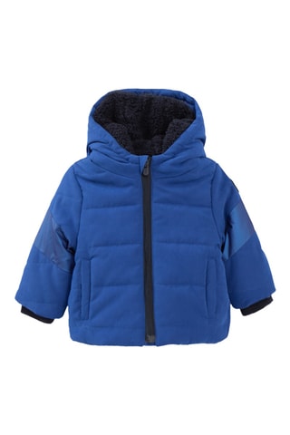 Blusão com capuz - Azul-escuro