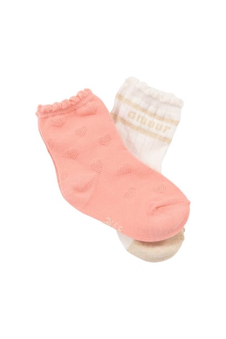 2 pares de meias - Rosa - IKKS