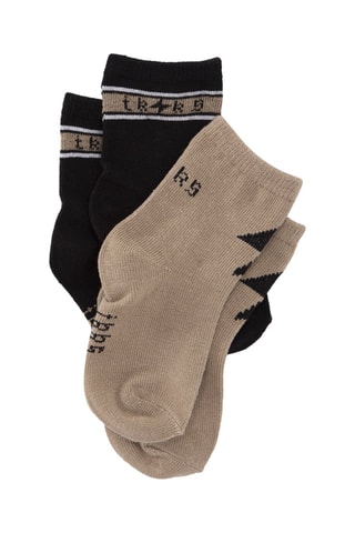 2 pares de meias - Branco e vermelho - IKKS