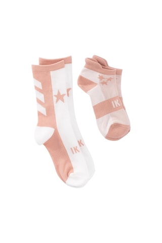 2 pares de meias - Bege e cru - IKKS