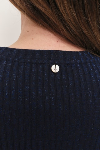 T-shirt em algodão biológico - Azul-marinho