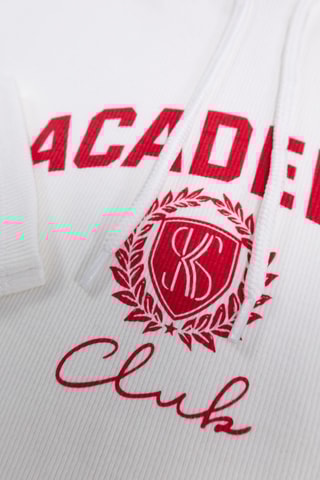 T-shirt com capuz - Branco