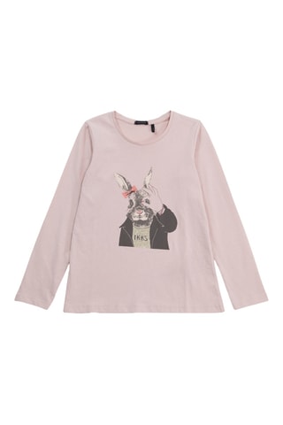 T-shirt em algodão biológico - Rosa