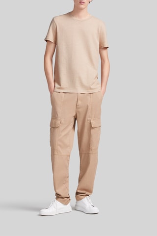 T-shirt em algodão biológico - Bege