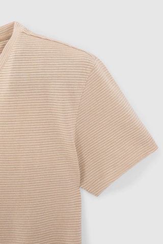 T-shirt em algodão biológico - Bege