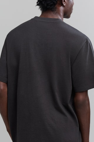 T-shirt em algodão biológico - Cinzento-escuro