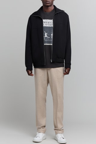 T-shirt em algodão biológico - Cinzento-escuro