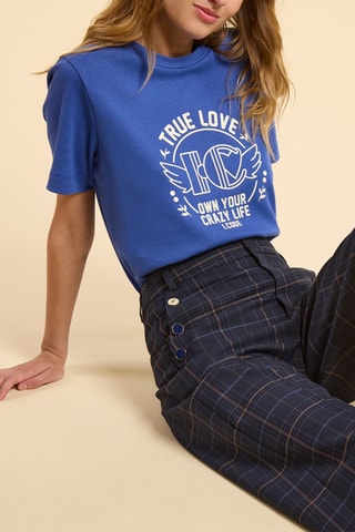 T-shirt - Azul-cobalto