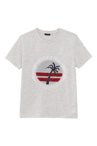 T-shirt - Cinzento mesclado - IKKS