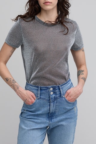 T-shirt - Prateado e cinzento - IKKS