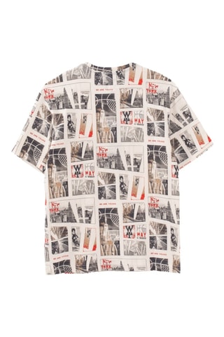 T-shirt em algodão biológico - Cru - IKKS Junior