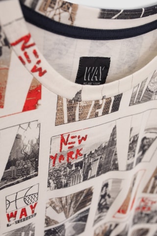 T-shirt em algodão biológico - Cru - IKKS Junior