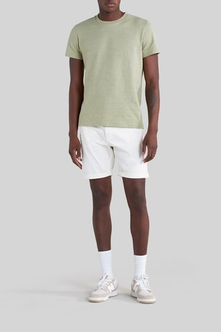 T-shirt em algodão biológico - Pistácio - IKKS