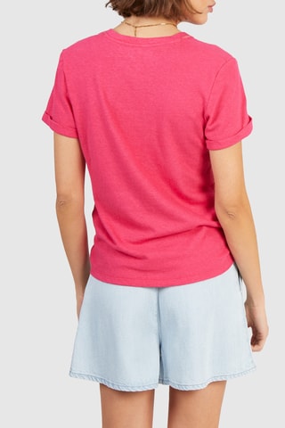 T-shirt em linho - Fúcsia - I.Code