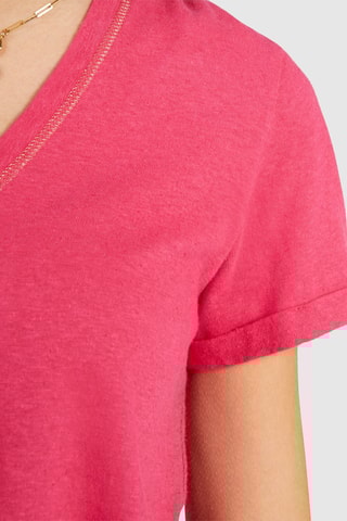 T-shirt em linho - Fúcsia - I.Code