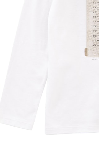 T-shirt em algodão biológico - Branco - IKKS Júnior