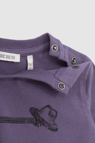 T-shirt em algodão biológico - Violeta - IKKS Junior