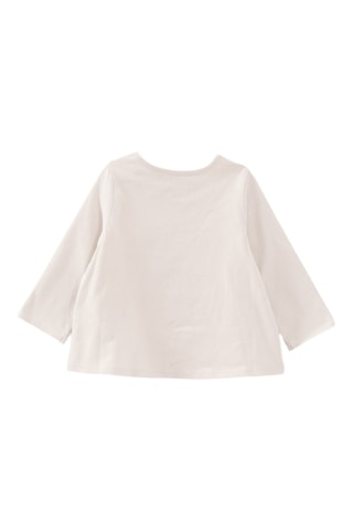 T-shirt em algodão biológico - Cru - IKKS Junior