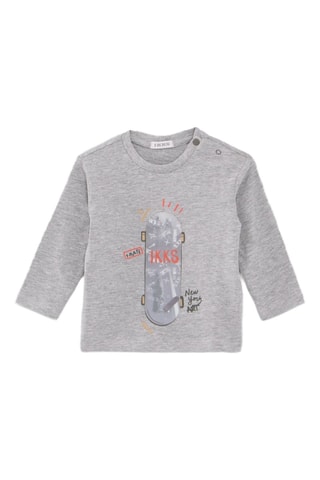 T-shirt - Cinzento mesclado - IKKS Junior