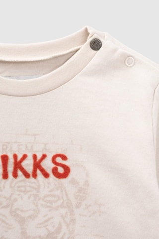 T-shirt em algodão biológico - Cru - IKKS Junior