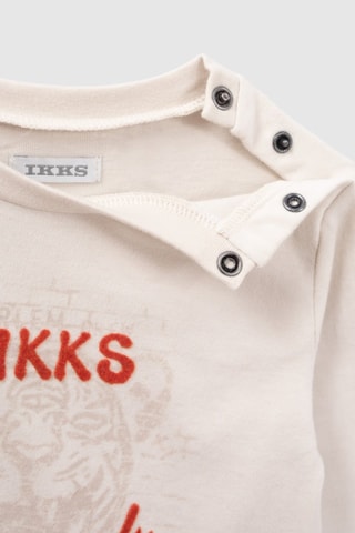 T-shirt em algodão biológico - Cru - IKKS Junior