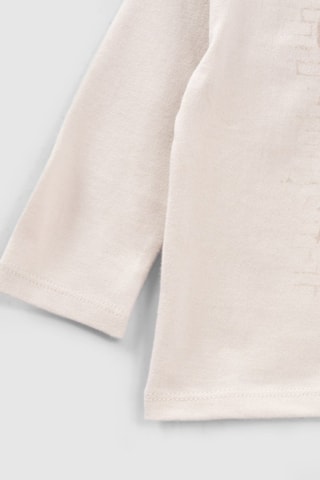 T-shirt em algodão biológico - Cru - IKKS Junior