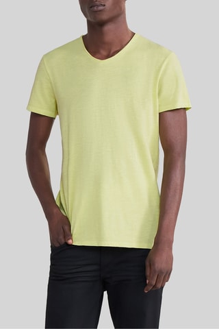 T-shirt em algodão biológico - Verde-azeitona - IKKS