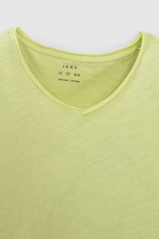 T-shirt em algodão biológico - Verde-azeitona - IKKS