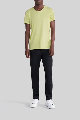 T-shirt em algodão biológico - Verde-azeitona - IKKS