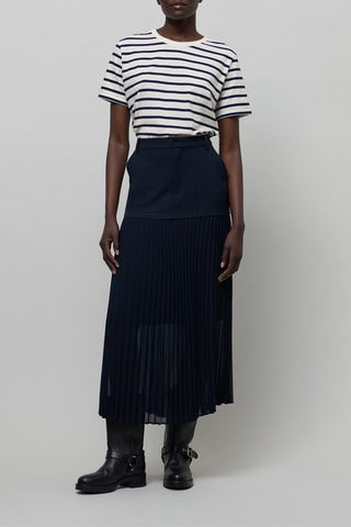 T-shirt - Branco e azul-marinho - IKKS